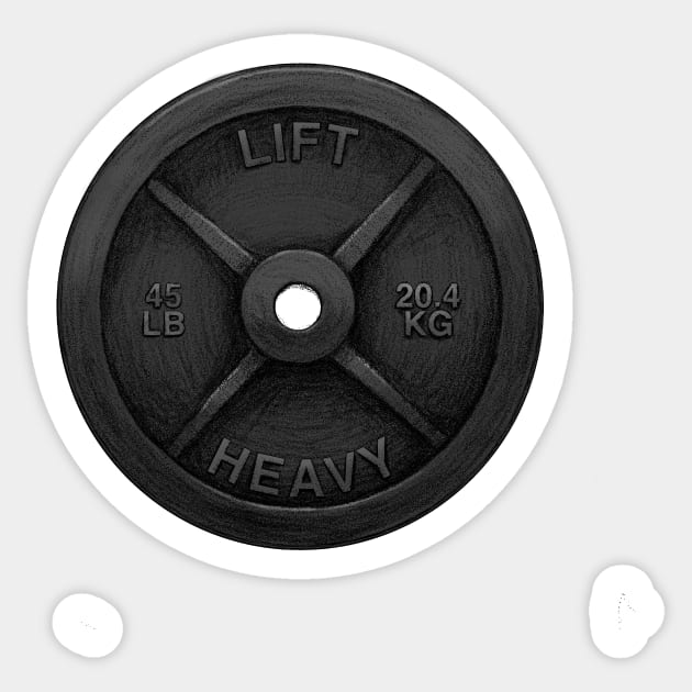 LIft Heavy Sticker by mattleckie
